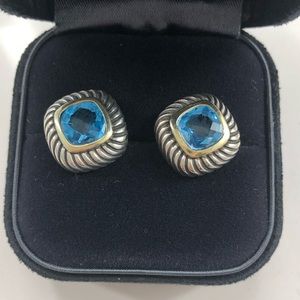 David Yurman Blue Topaz Studs